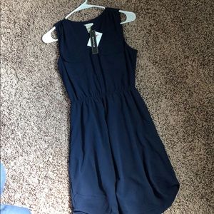 Navy Blue Monteau Dress